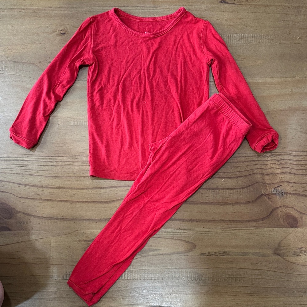 Kyte BABY Red Kids Pajama Set